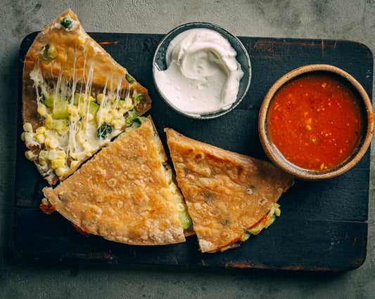 QUESADILLA WITH ZUCCHINI AND CORN