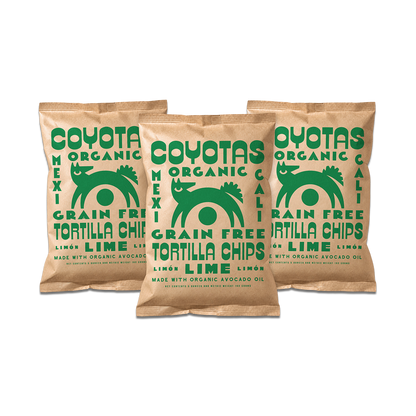 ORGANIC GRAIN FREE TORTILLA CHIPS LIME / 5 OZ PER BAG