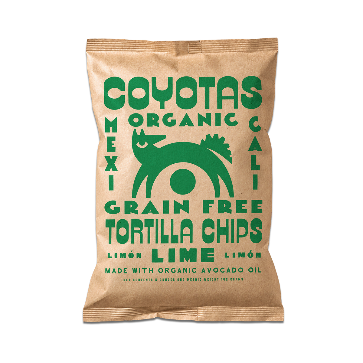 ORGANIC GRAIN FREE TORTILLA CHIPS LIME / 5 OZ PER BAG