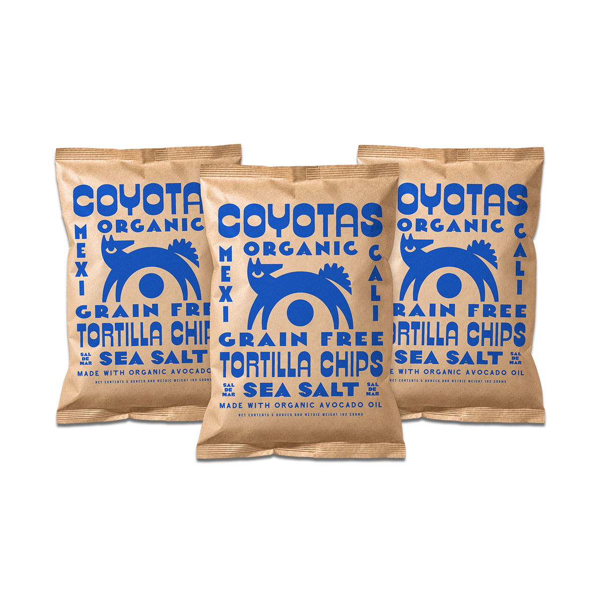 ORGANIC GRAIN FREE TORTILLA CHIPS SEA SALT / 5 OZ PER BAG
