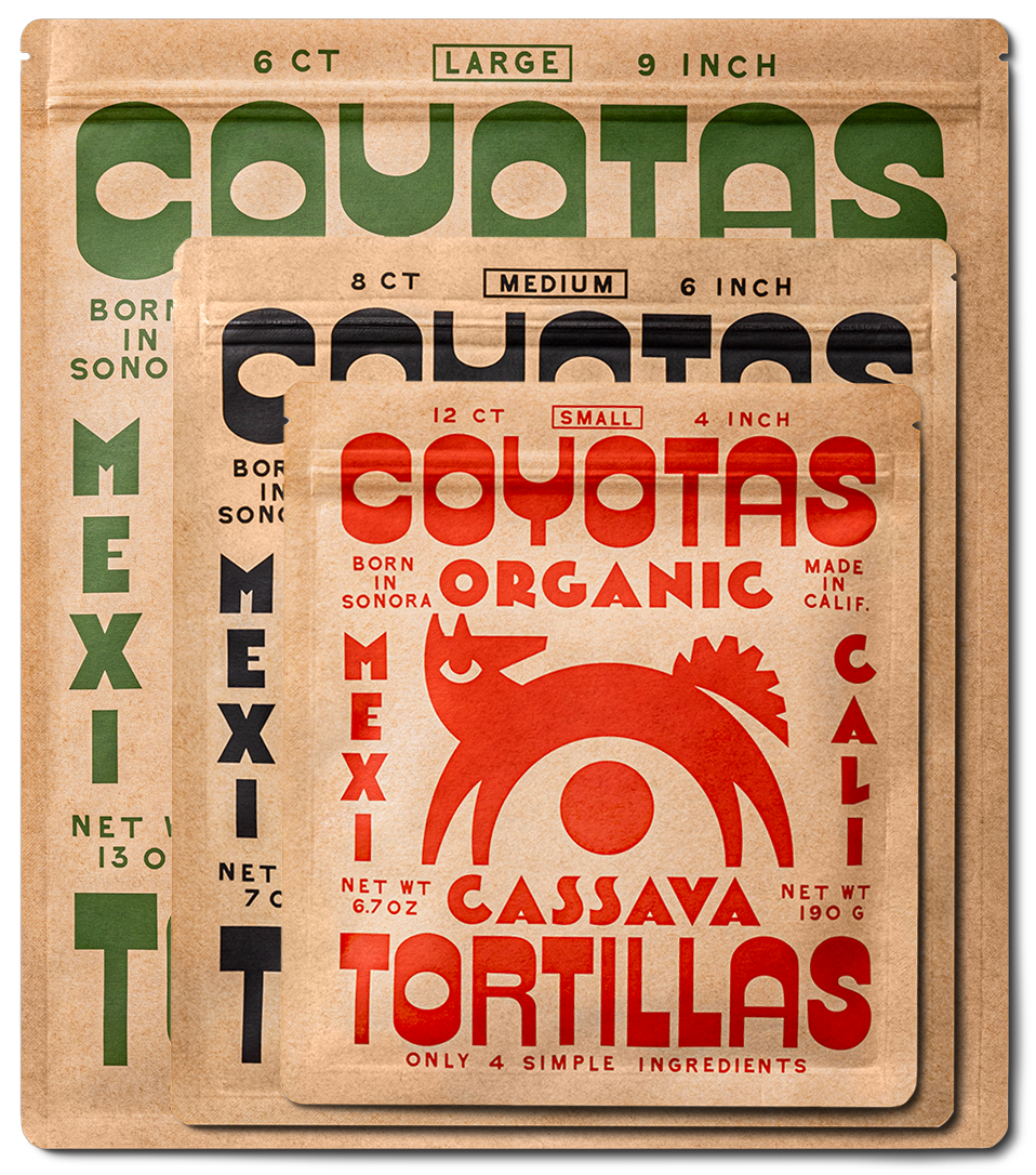 VARIETY PACK S/M/L CASSAVA TORTILLAS