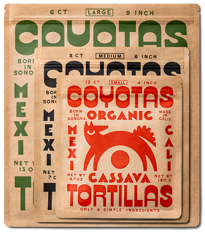 VARIETY PACK S/M/L CASSAVA TORTILLAS